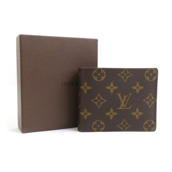 Auth LOUIS VUITTON Monogram Bifold Wallet Brown - Picture 2 of 8